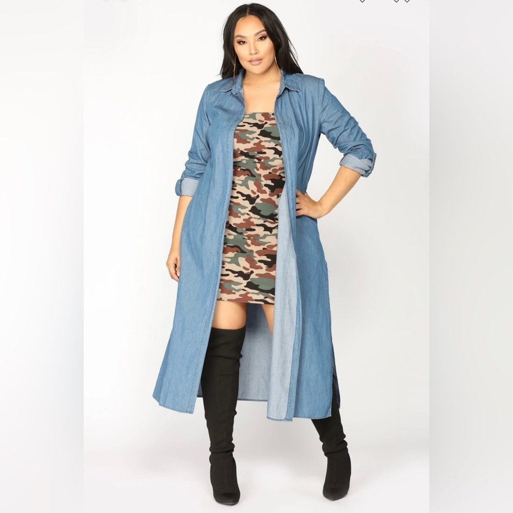 Fashion Nova women’s small dangerous gal duster collared layering kimono jacket - Picture 1 of 13